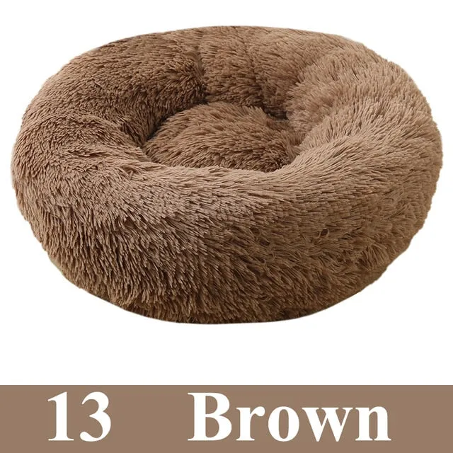 Long Plush Calming Pet Bed