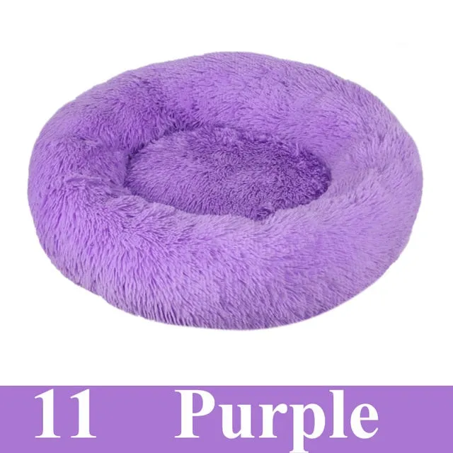 Long Plush Calming Pet Bed