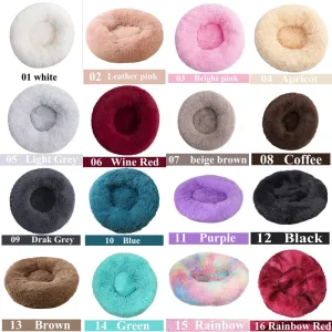 Long Plush Calming Pet Bed