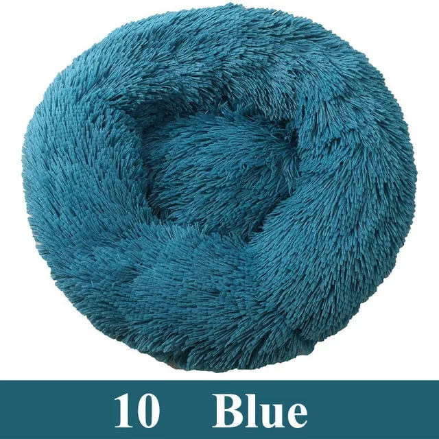 Long Plush Calming Pet Bed