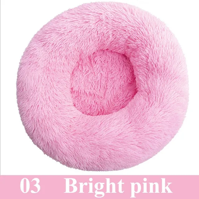 Long Plush Calming Pet Bed
