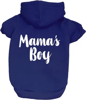 Mama's Boy Dog Hoodie | Fleece Lined |Leash Hole for Mom | Valentine's Day | Prop Photoshoot|Royal Blue, Small (6)