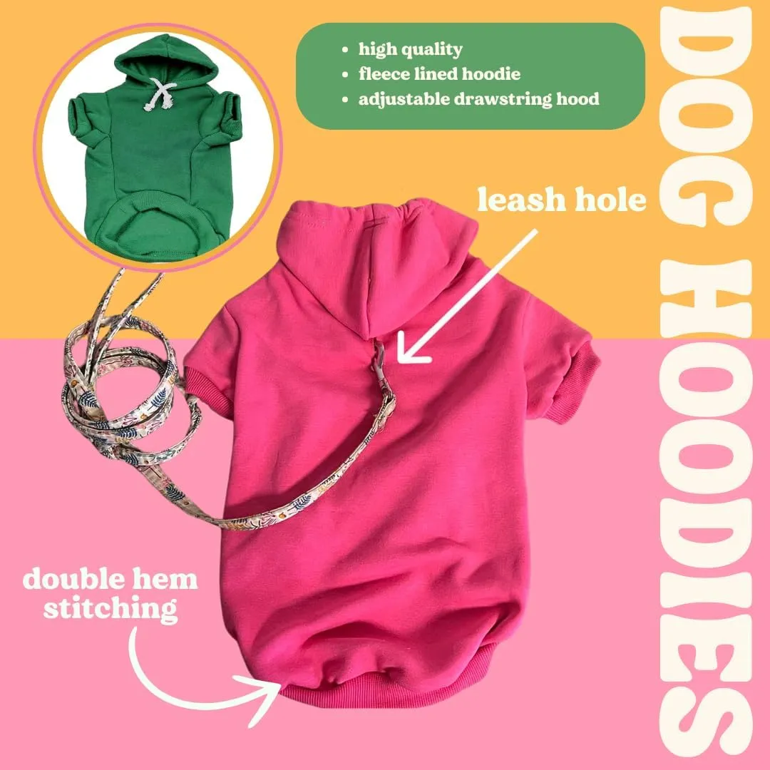 Mama's Boy Dog Hoodie | Fleece Lined |Leash Hole for Mom | Valentine's Day | Prop Photoshoot|Royal Blue, Small (6)
