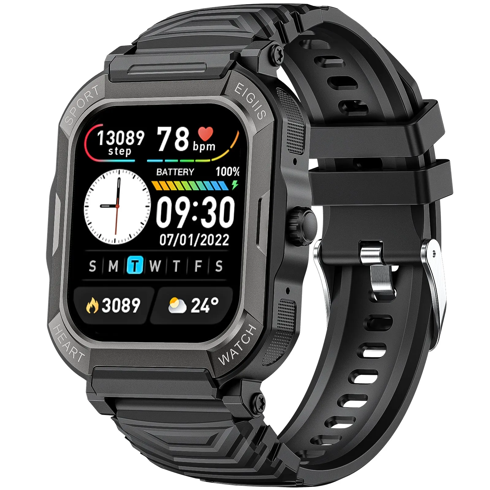 Men Outdoor Sports Smart Watch Bluetooth Call Waterproof