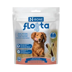 N-Bone Flossta Dual-Action Dental Chews Beef Liver Flavor