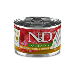 N&D Quinoa Grain Free SKIN & COAT - QUAIL & COCONUT - MINI WET FOOD