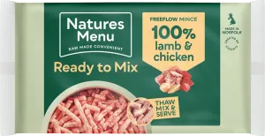 Natures Menu Raw Free Flow Mince Lamb & Chicken 2kg