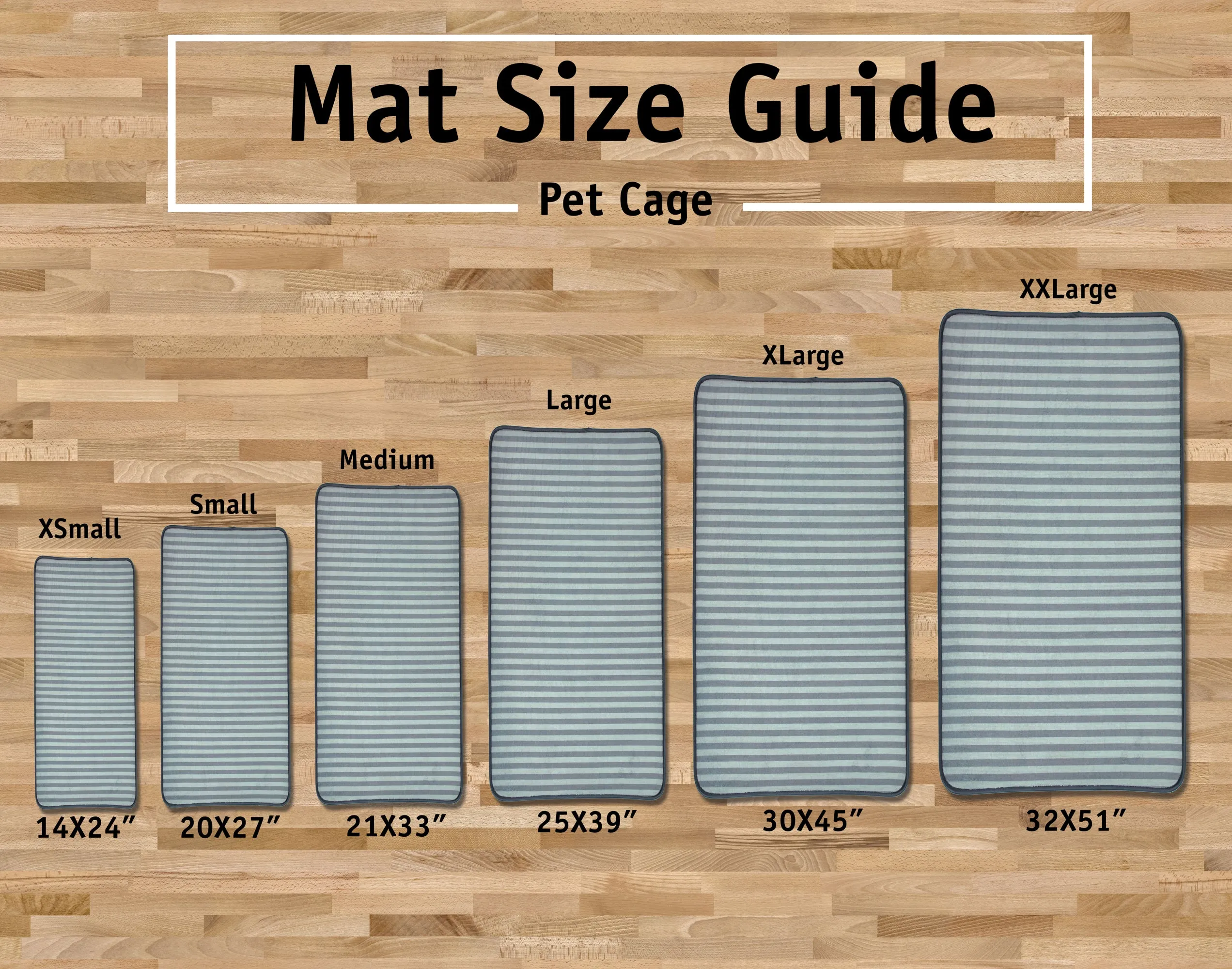 Pet Crate/Kennel Mat, Gray, X-large - 25x39"