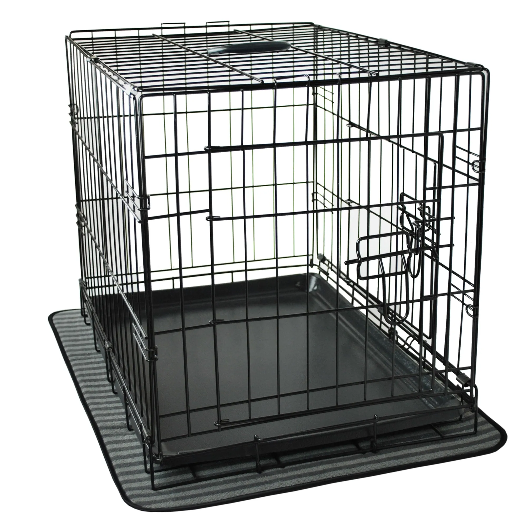 Pet Crate/Kennel Mat, Gray, X-large - 25x39"