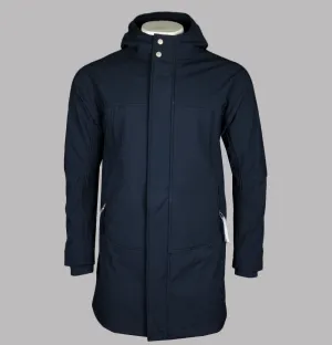 Pretty Green Cyclone Soft Shell Parka Navy