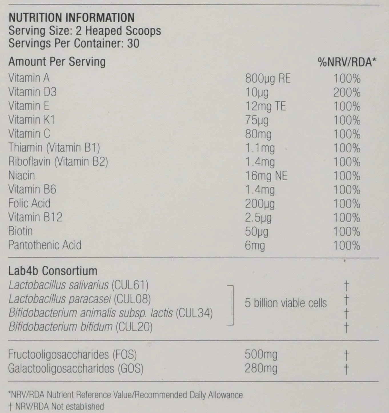 Probiotics for Toddlers 30 Days Supply 60g