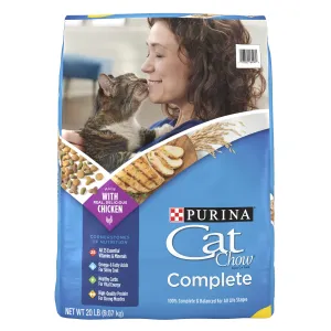 Purina Cat Chow Complete Dry Cat Food, 20 lb Bag