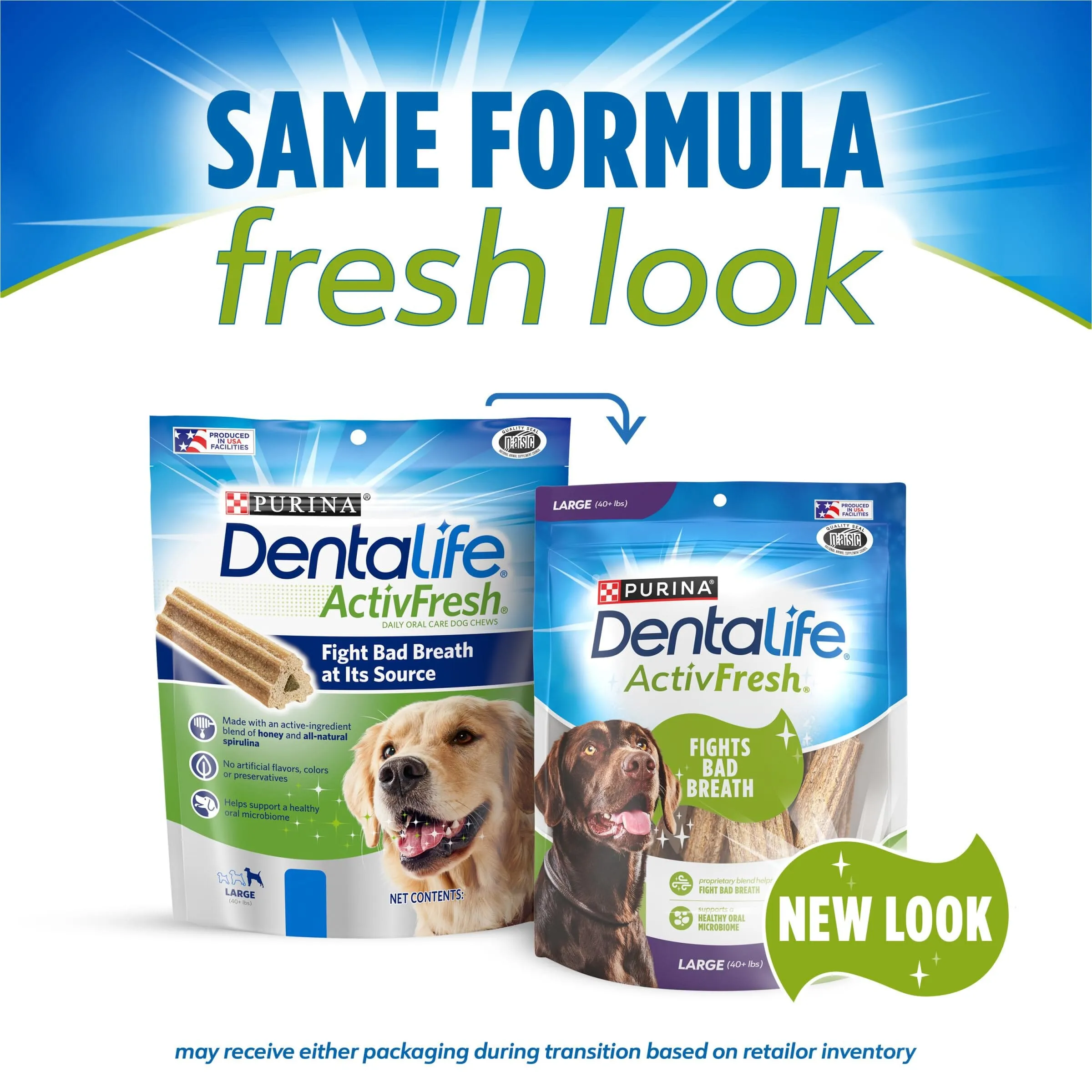 Purina DentaLife ActivFresh Dental Dog Chews - Large - 7.2 Oz - 5 Pack