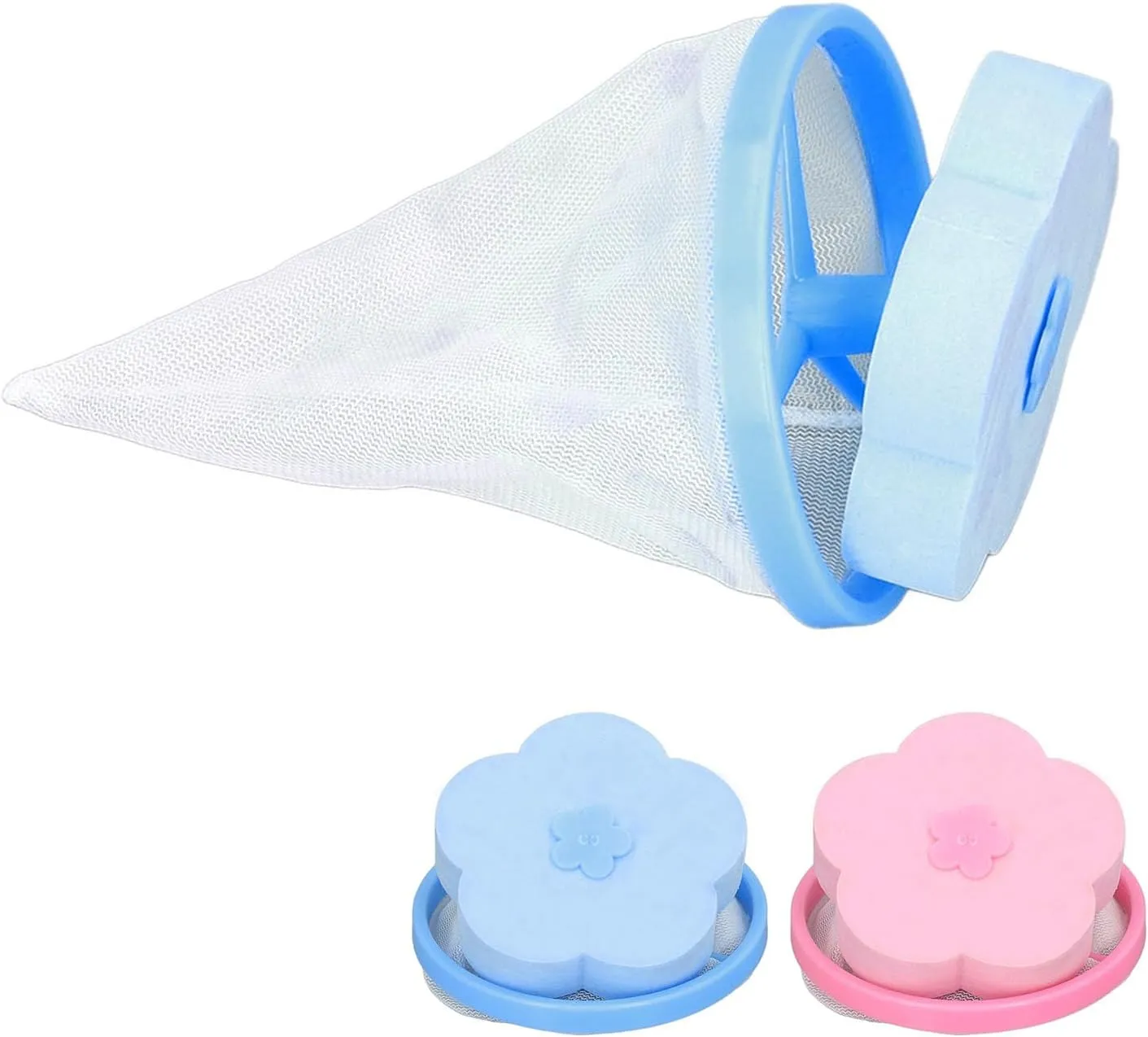 Reusable Laundry Hair Mesh Remover for Pulsator Washer 10pcs Washing Machine Filter Bag Floating Washing Machine Hair Mesh Catcher(Paragraph B)