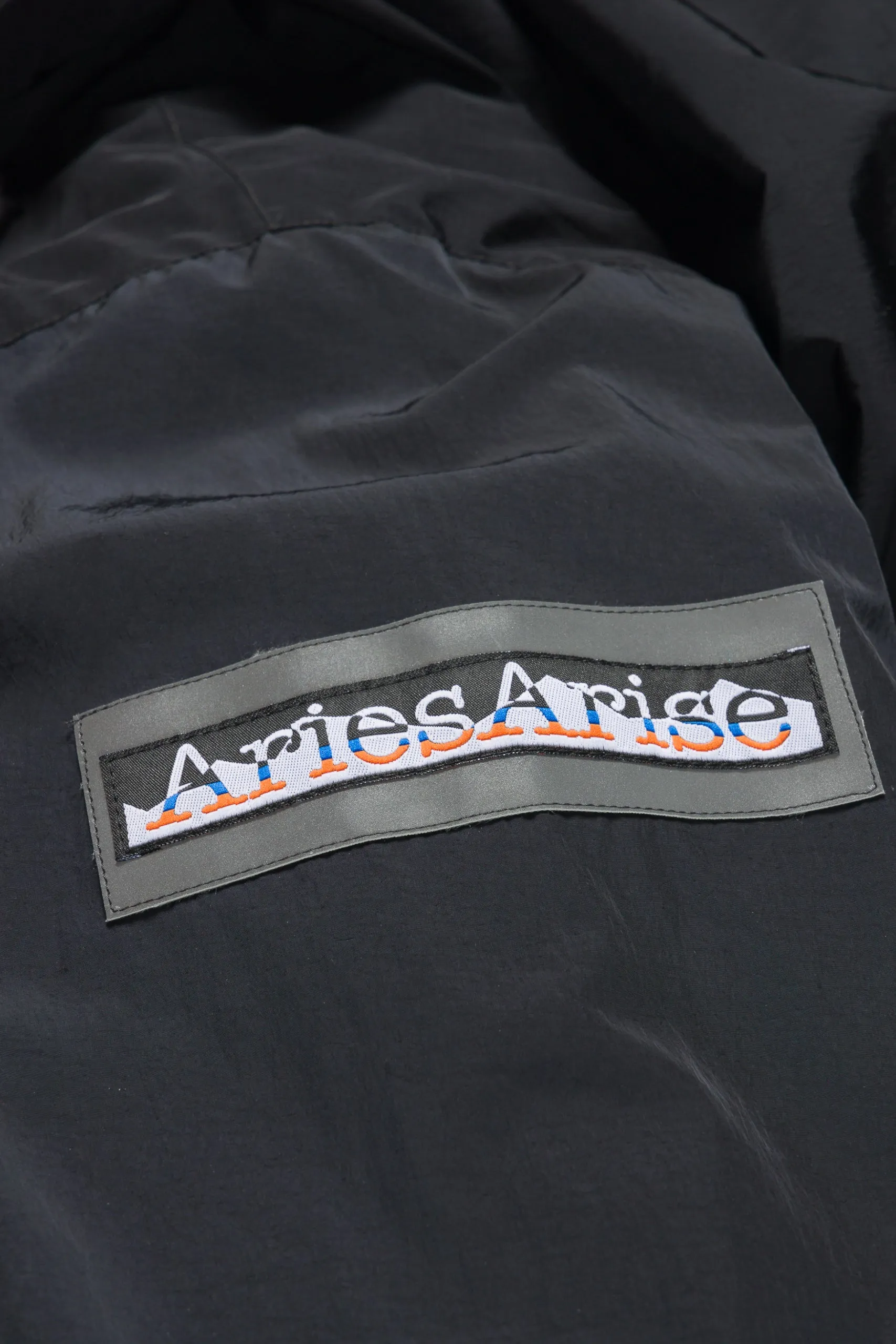 Reversible Nylon and Floral Fleece Parka