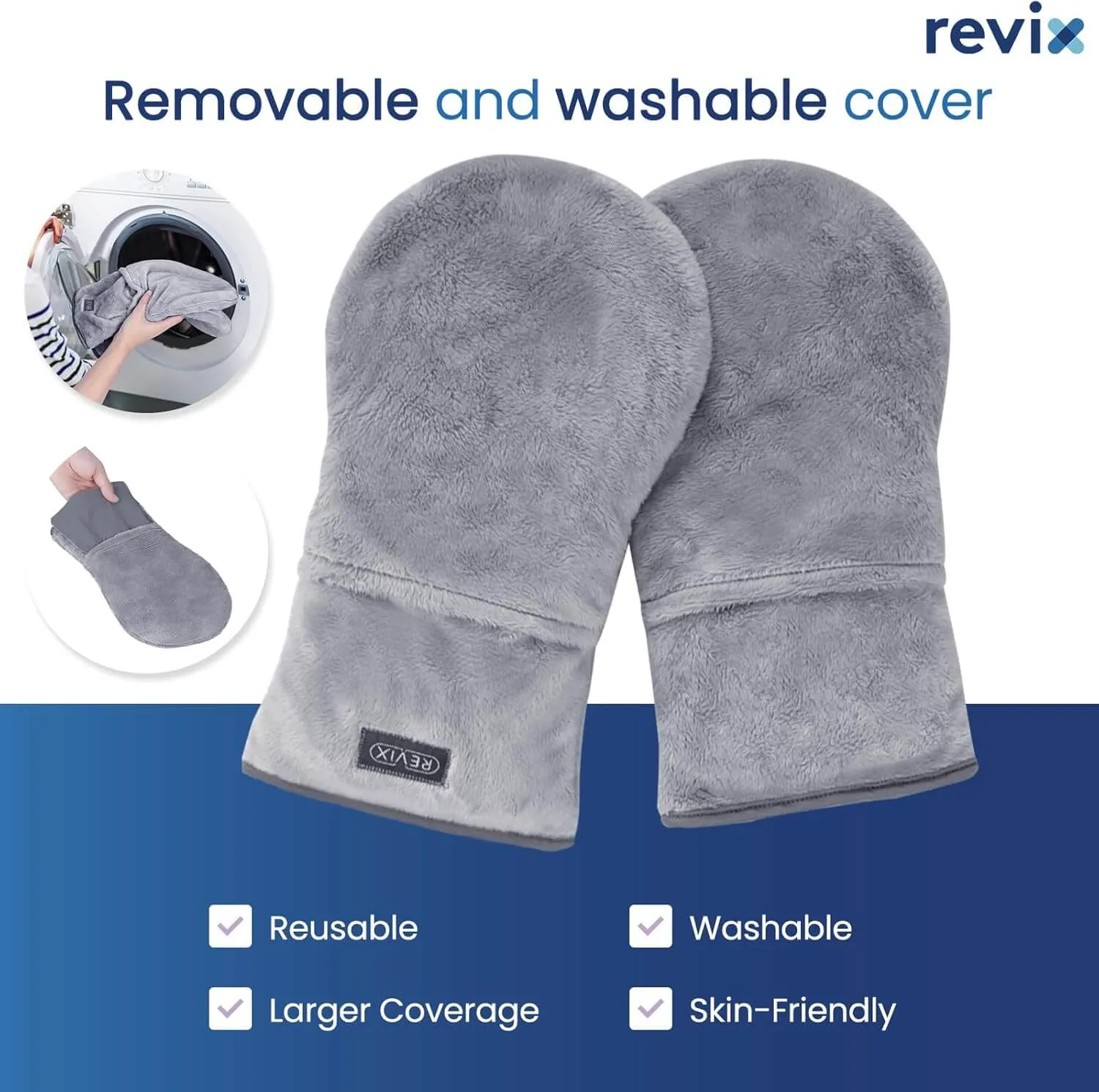 REVIX Heated Mitts for Arthritis and Hand Therapy, Microwavable Hand Warmer for Women and Men