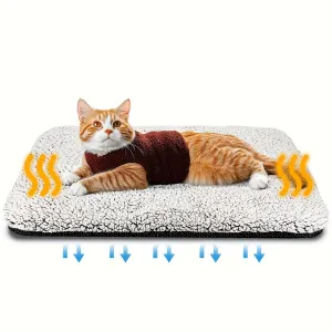 Self Warming Cat Bed Self Heating Cat Mat. Extra Warm Thermal Pet Pad with Removable Cover