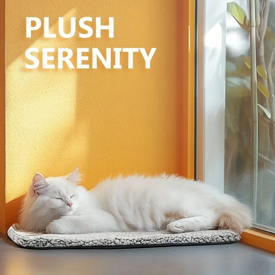 Self Warming Cat Bed Self Heating Cat Mat. Extra Warm Thermal Pet Pad with Removable Cover