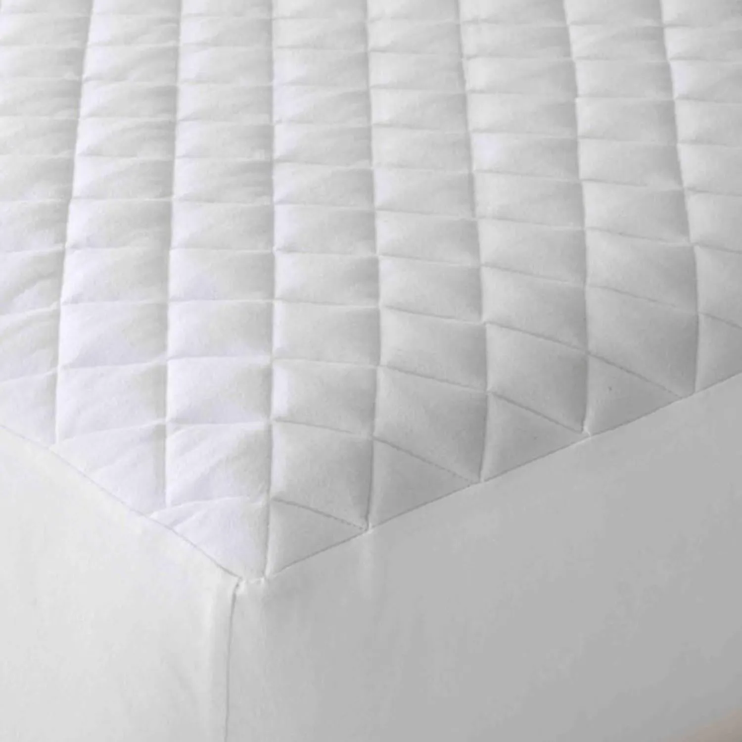 Shavel Micro Flannel Solid Patterned High Quality Luxurious And Comfortable Electric Mattress Pad - White.