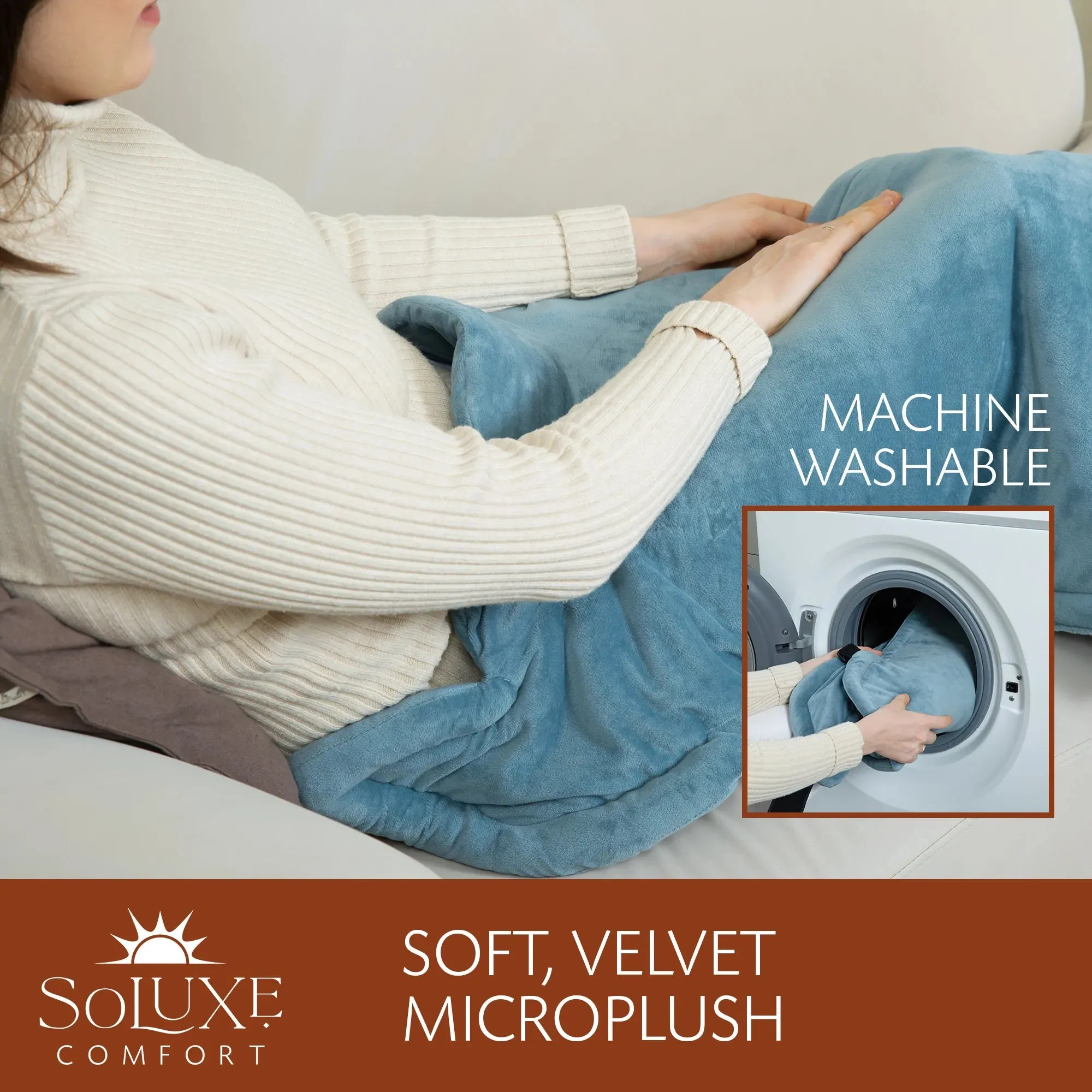Soluxe Electric Weighted Neck and Back Heating Pad