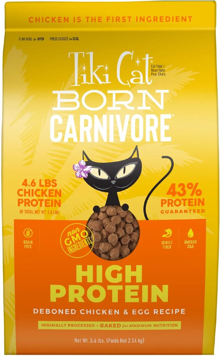 Tiki Cat Born Carnivore High Protein Deboned Chicken & Egg Dry Food