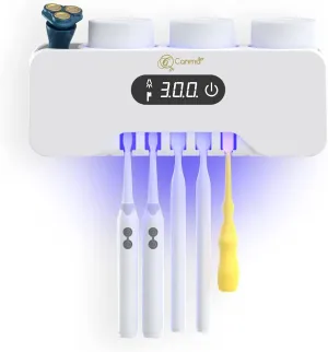 Toothbrush Holder Wall Mounted, Organizer for Bathroom and Washroom