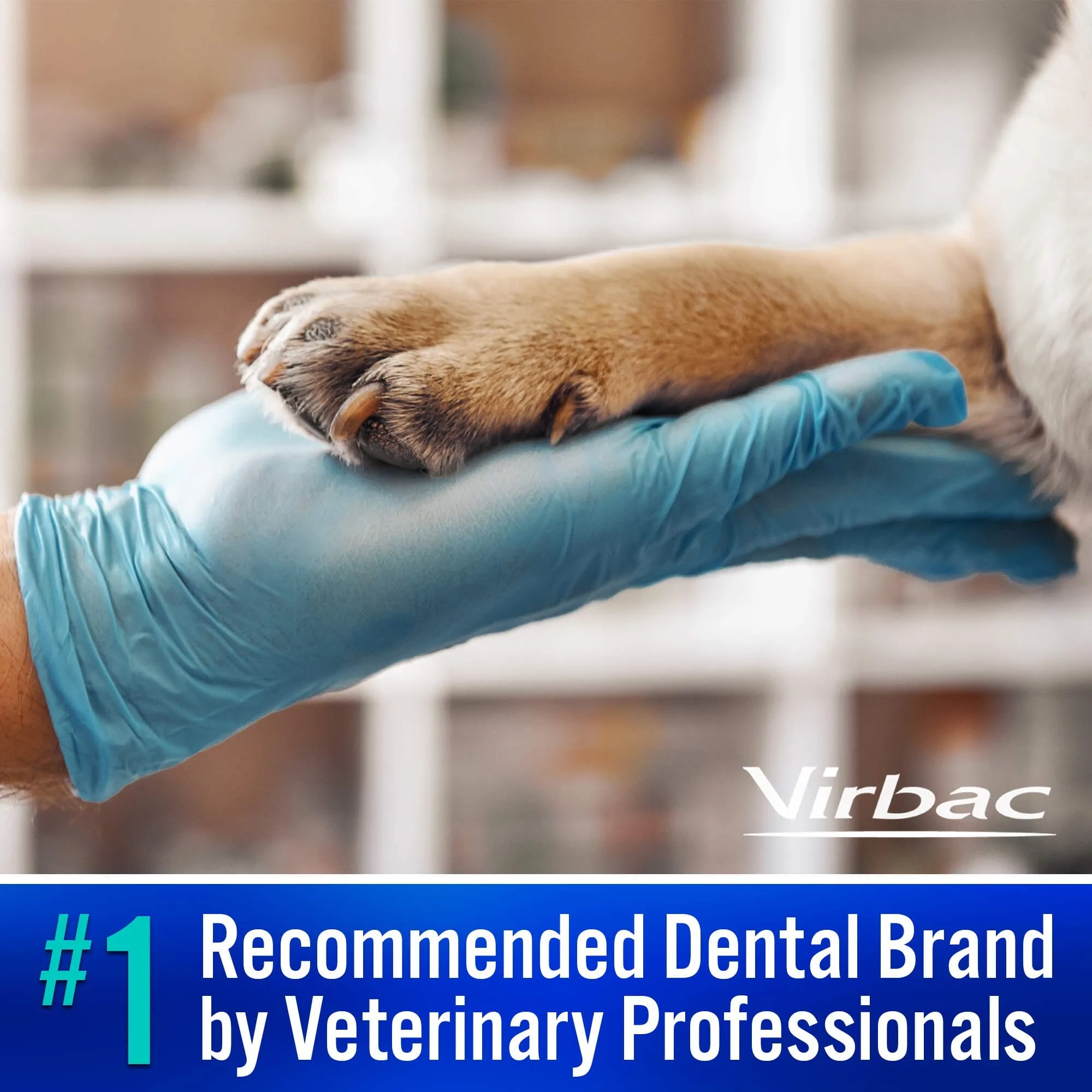 Virbac CET Enzymatic Oral-Hygiene Dental Dog Chews - 30 Count